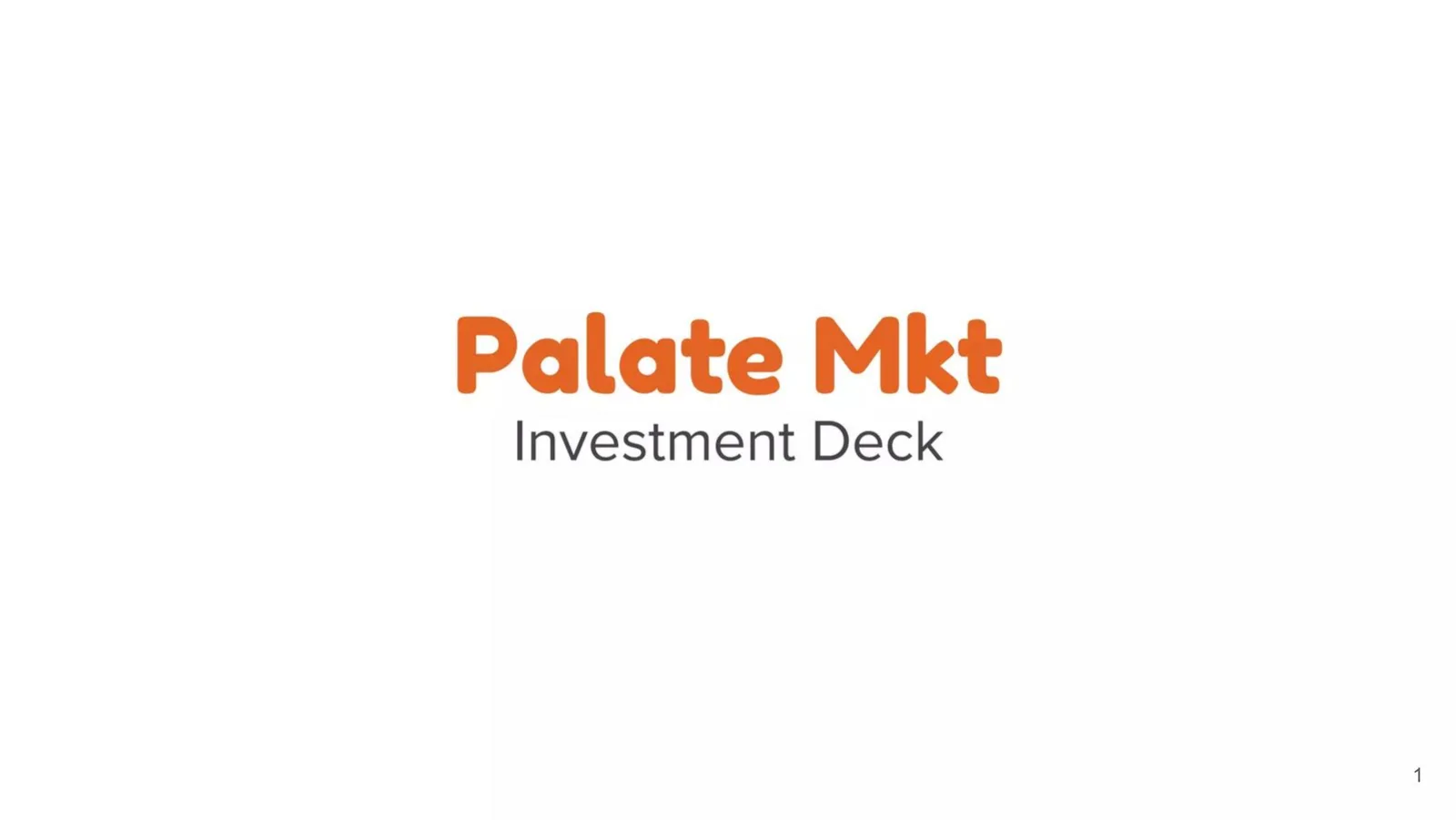 Palate Mkt pitch deck slide