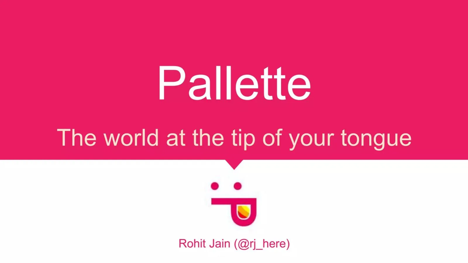 Pallette pitch deck slide