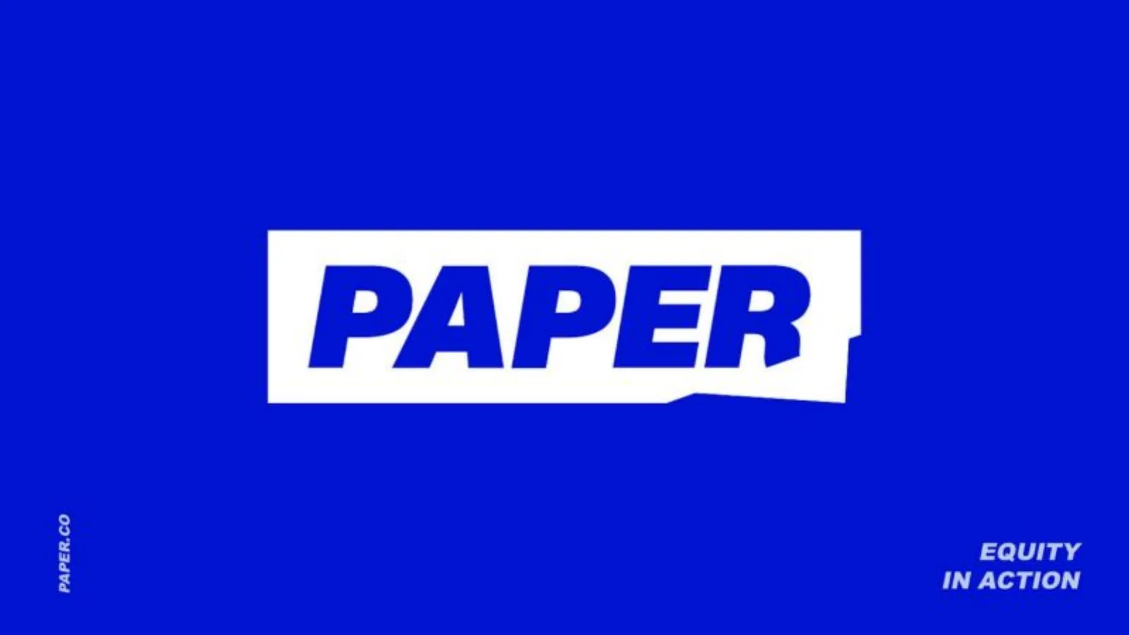 Paper pitch deck slide