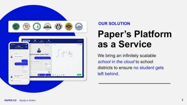 Product / solution slide 3 from Paper