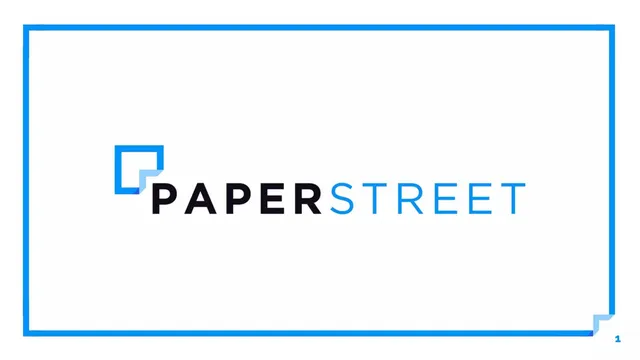 Paperstreet pitch deck cover