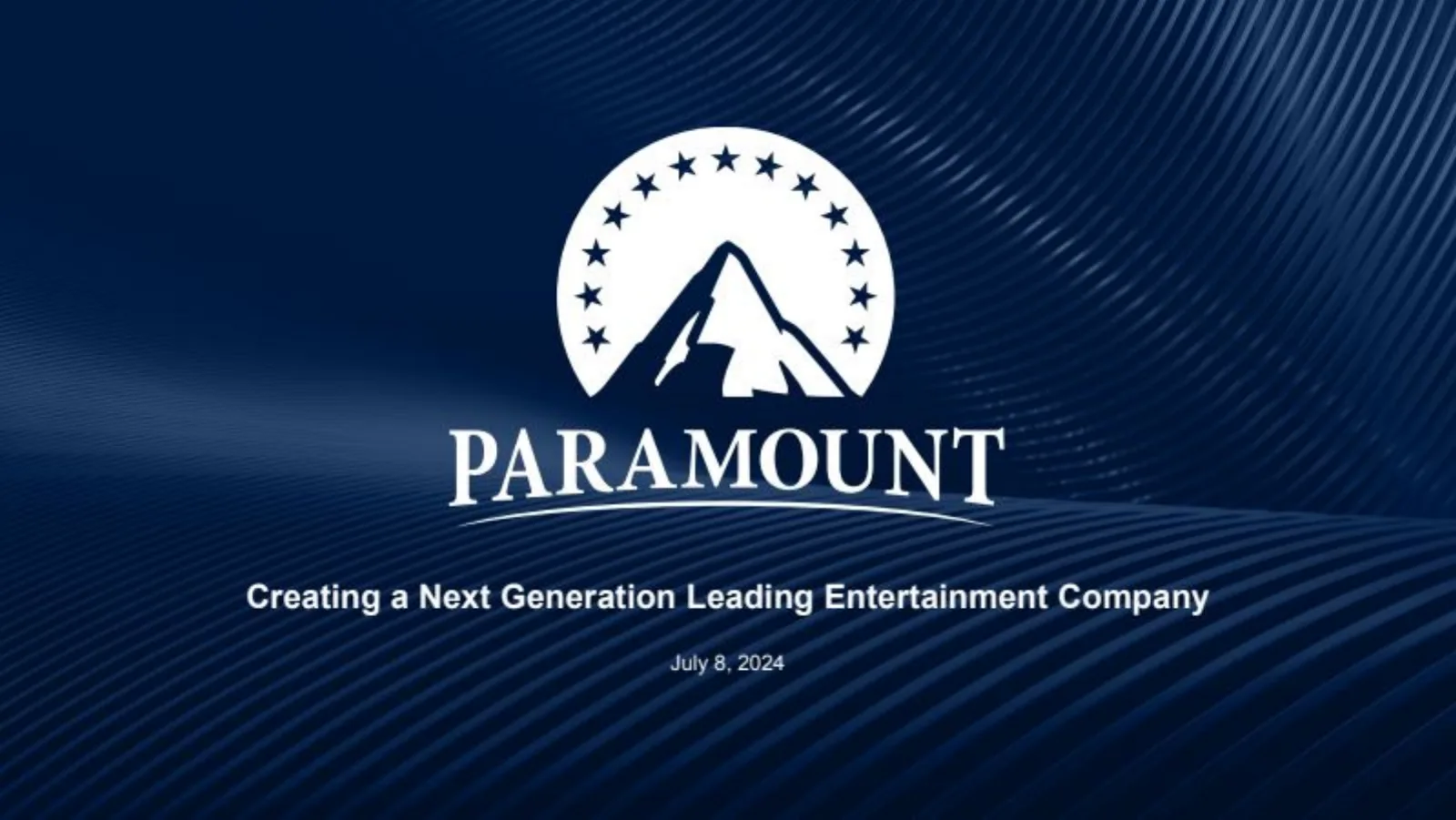 Skydance × Paramount Acquisition pitch deck slide