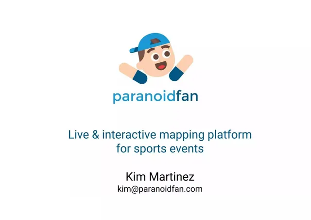 Paranoidfan pitch deck cover