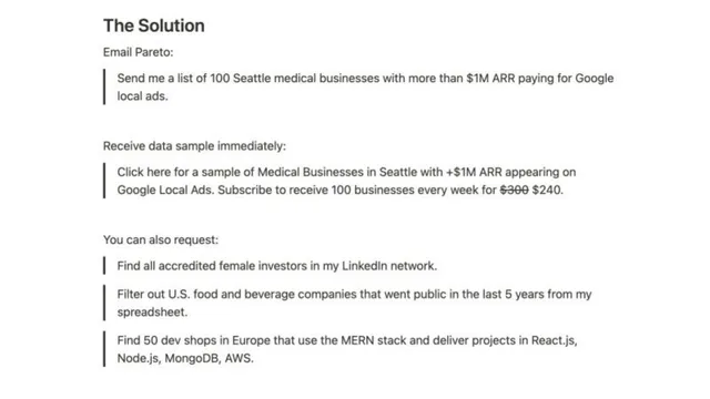 Product / solution slide 3 from Pareto