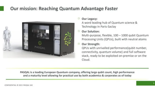 Product / solution slide 3 from Pasqal
