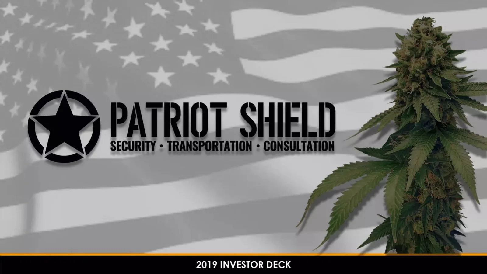 Patriot Shield pitch deck slide