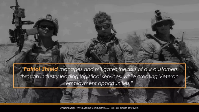Product / solution slide 3 from Patriot Shield