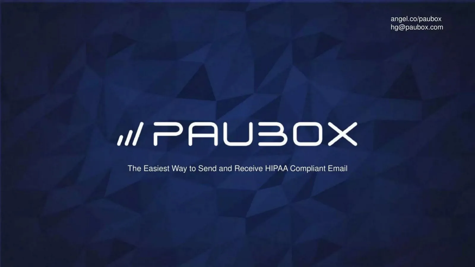 Paubox pitch deck slide
