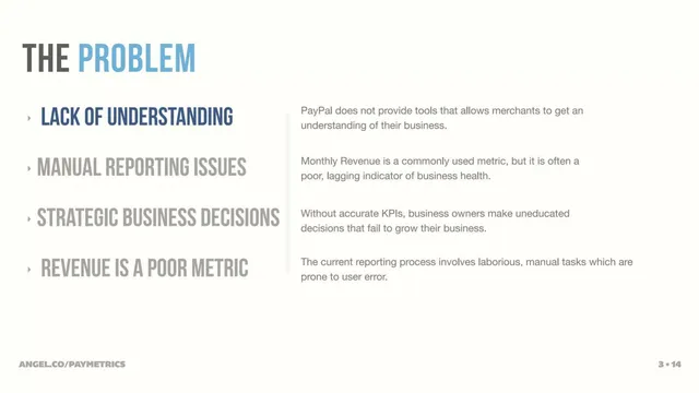Problem slide 3 from Paymetrics