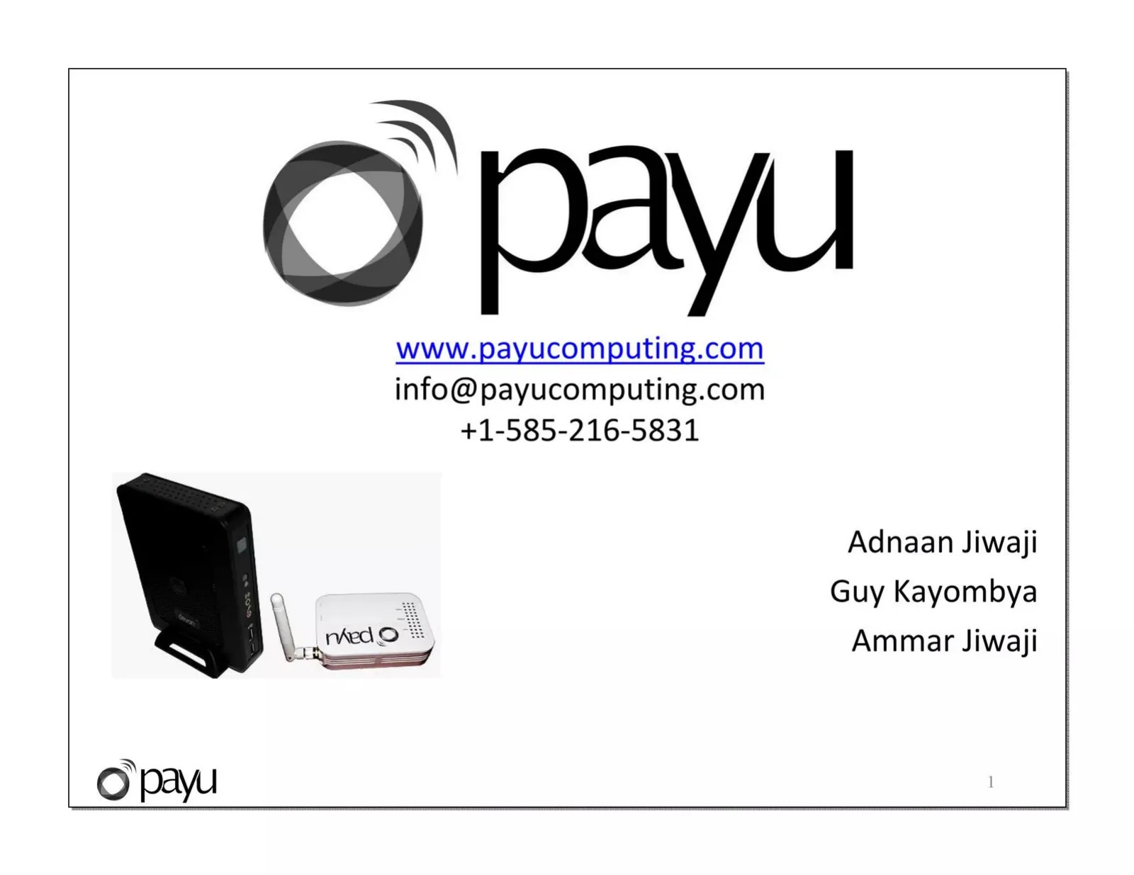 Payu pitch deck slide