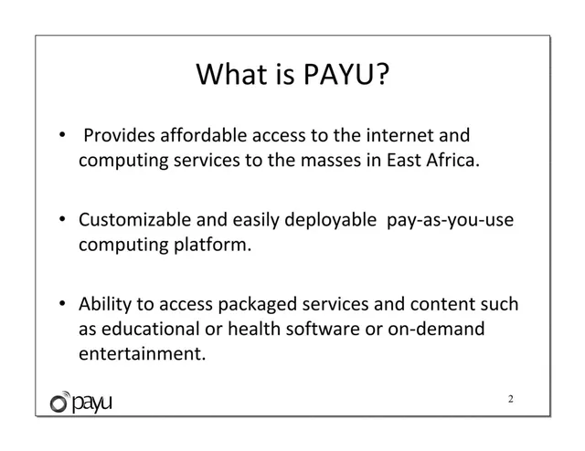 Product / solution slide 2 from Payu