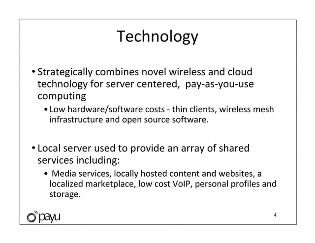 Technology slide 4 from Payu
