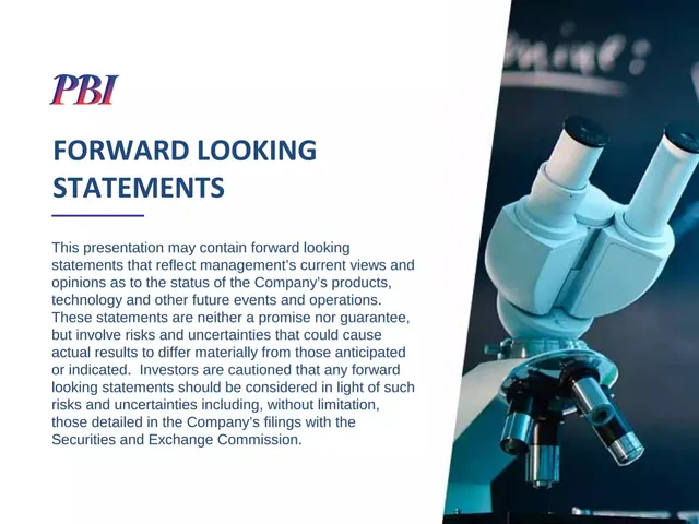 Disclaimer slide 2 from Pressure BioSciences, Inc. (PBIO)