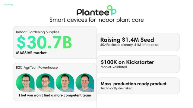 Traction slide 2 from Plantee Innovations