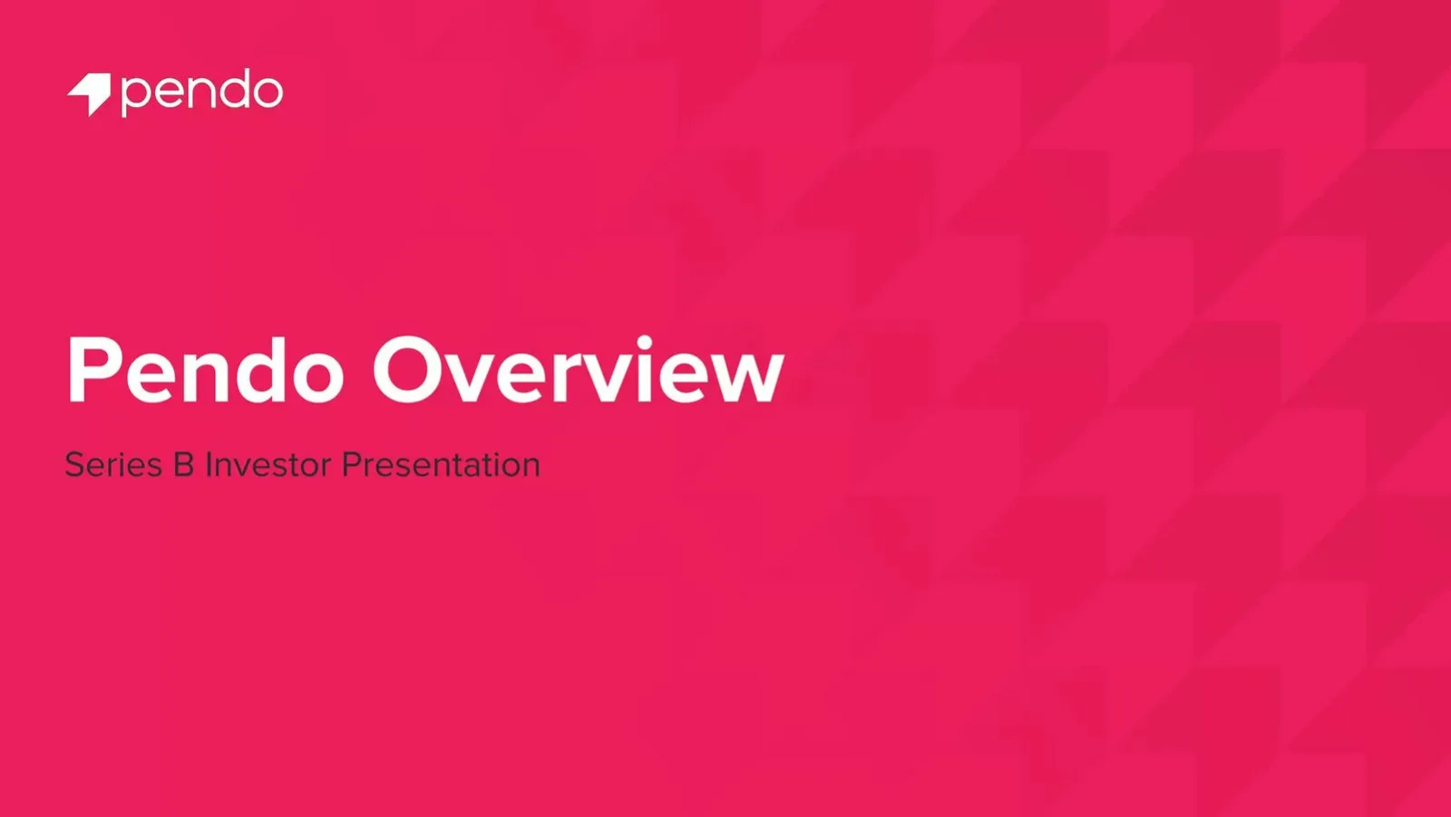 Pendo pitch deck slide