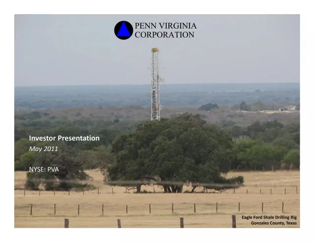 Penn Virginia Corporation pitch deck cover