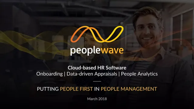 Peoplewave pitch deck cover