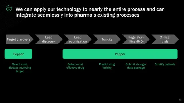 Product / solution slide 10 from Pepper Bio