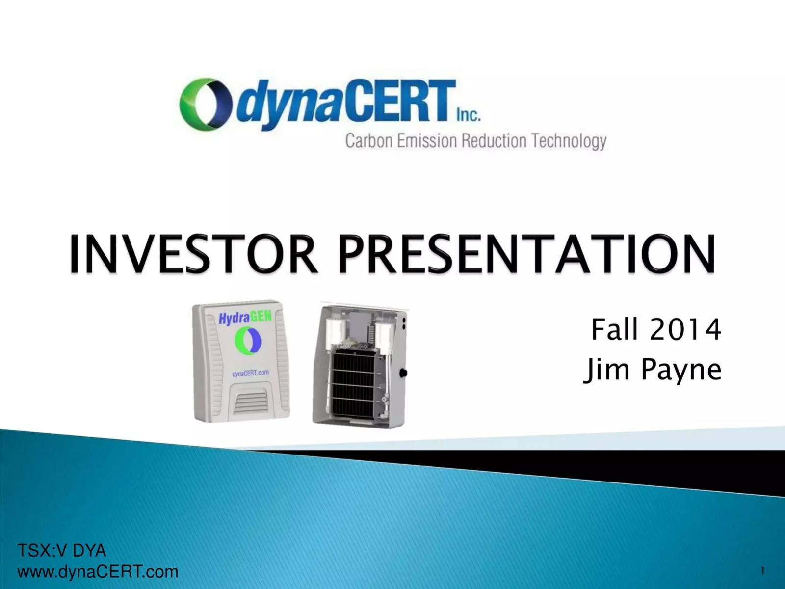 dynaCERT Inc. pitch deck slide