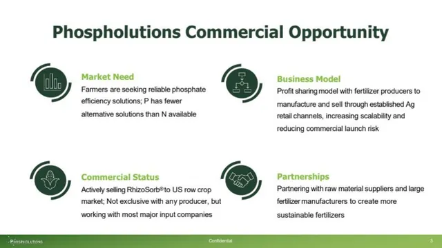 Business model / revenue streams slide 4 from Phospholutions