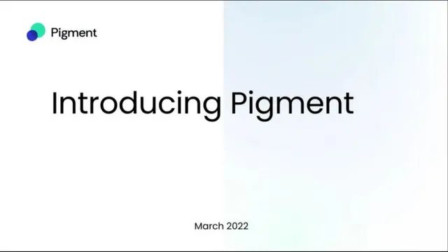 Pigment pitch deck cover