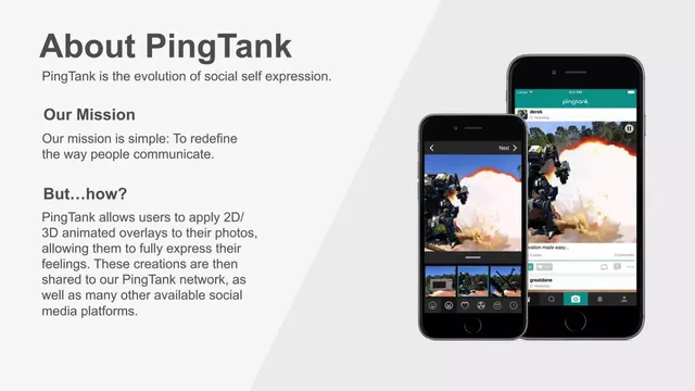 Product / solution slide 2 from PingTank