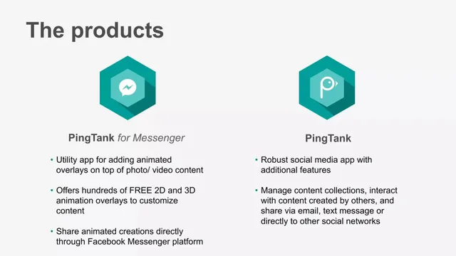Product / solution slide 5 from PingTank