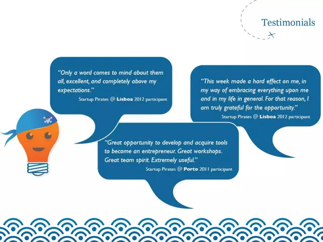 Reviews / testimonials / feedback slide 4 from Startup Pirates
