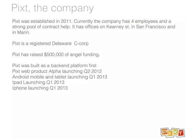 Company overview slide 4 from Pixt
