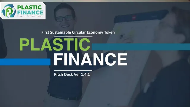 Plastic Finance pitch deck cover
