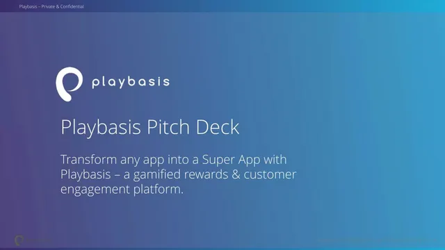 Playbasis pitch deck cover