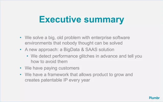 Product / solution slide 2 from Plumbr