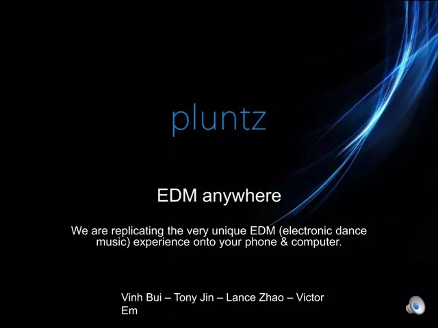 Pluntz pitch deck cover