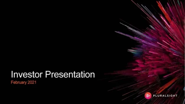 Pluralsight pitch deck cover