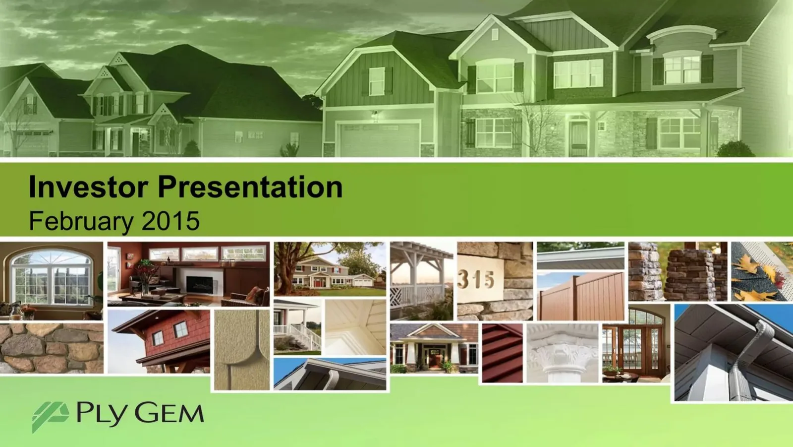Ply Gem pitch deck slide