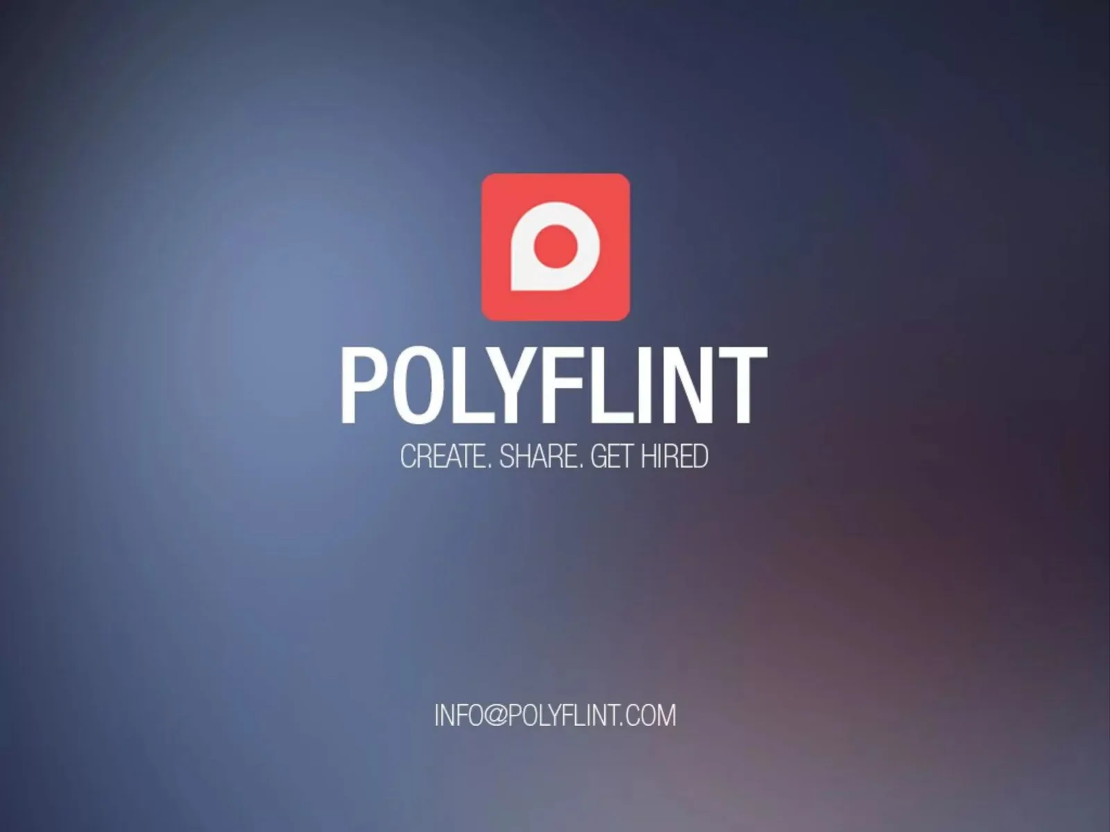 Polyflint pitch deck slide