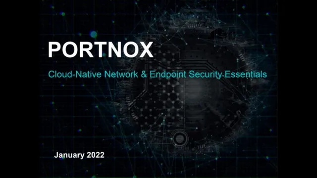 Portnox pitch deck cover