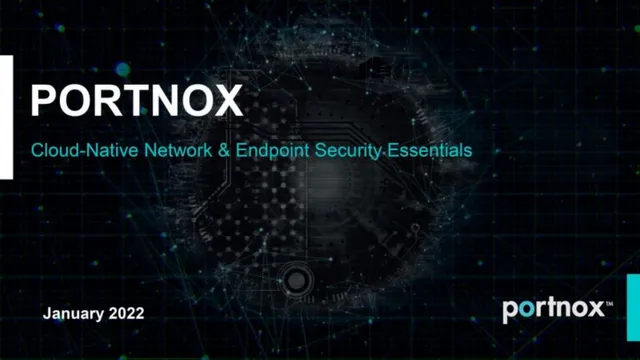 Cover slide 2 from Portnox