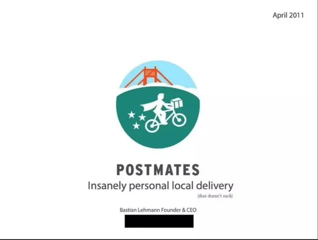 Postmates pitch deck cover