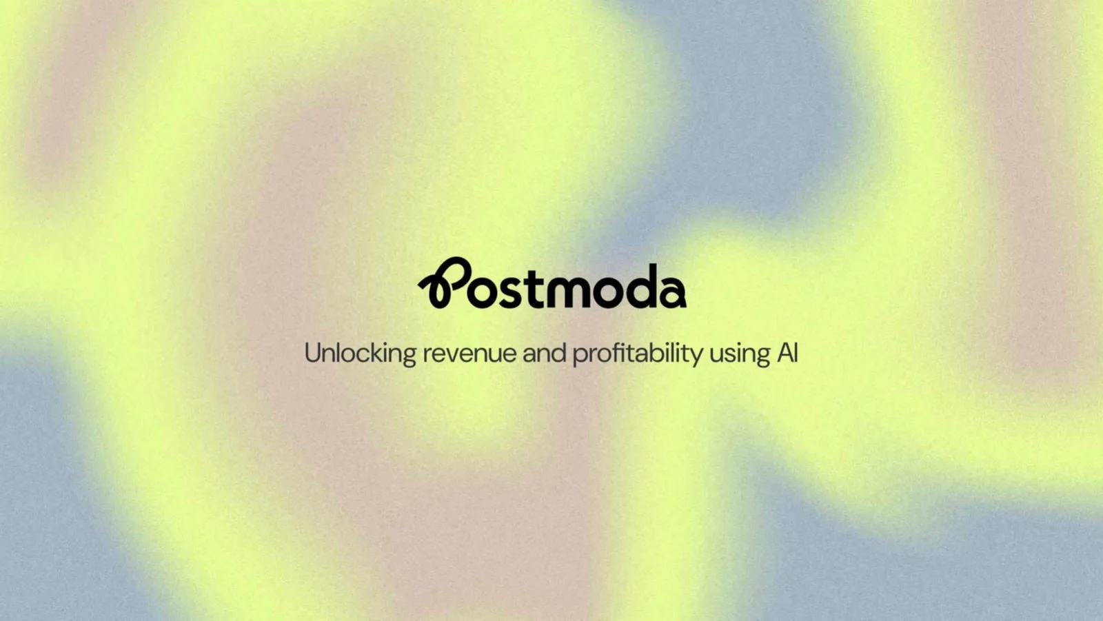 Postmoda pitch deck slide
