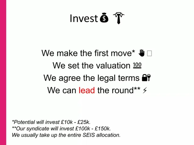 Ask & use of funds slide 6 from Potential VC