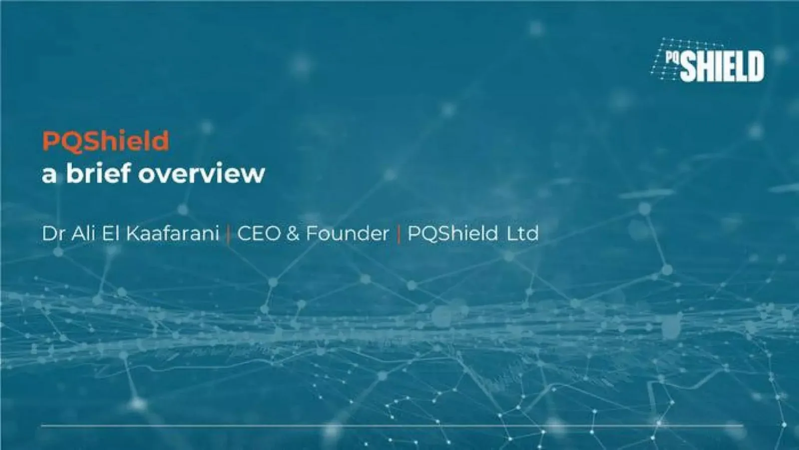PQShield pitch deck slide