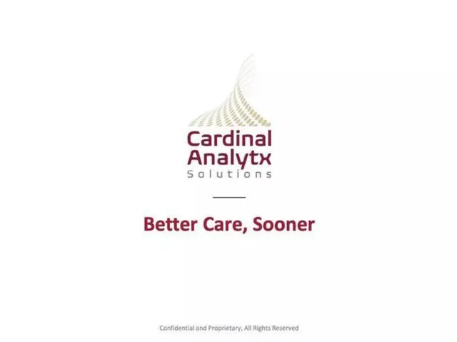 Prealize Health (formerly Cardinal Analytx Solutions) pitch deck cover