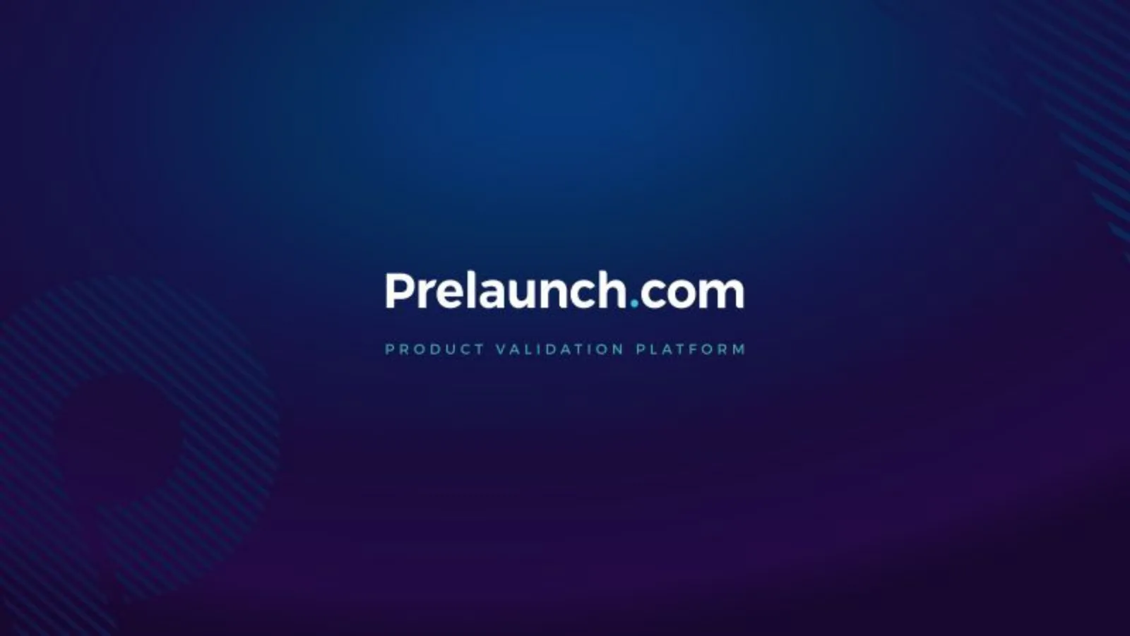Prelaunch pitch deck slide
