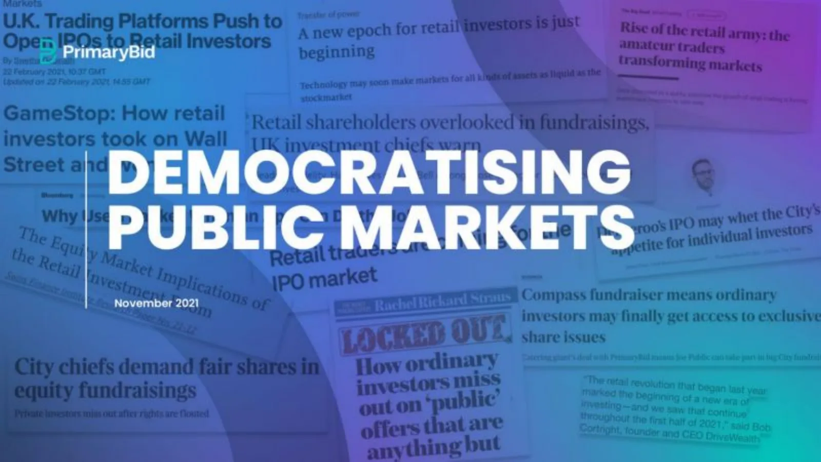 PrimaryBid pitch deck slide