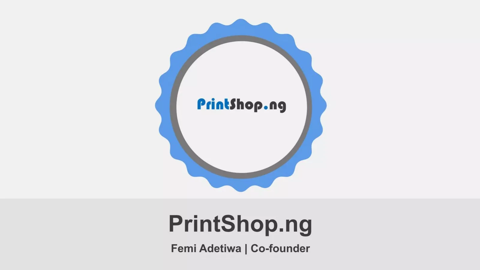 Printshop.ng pitch deck slide
