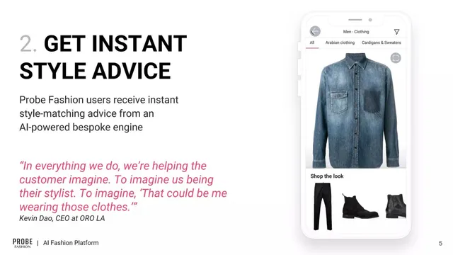 Product / solution slide 5 from Probe Fashion