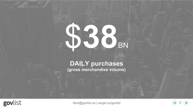 Traction slide 2 from ProcureNow (formerly Govlist)