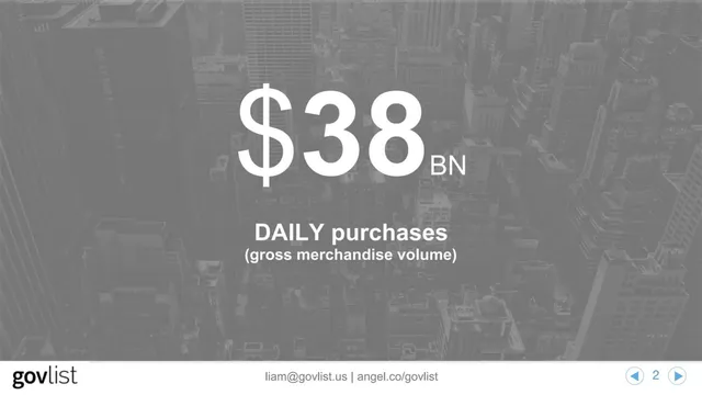 Traction slide 2 from ProcureNow (formerly Govlist)