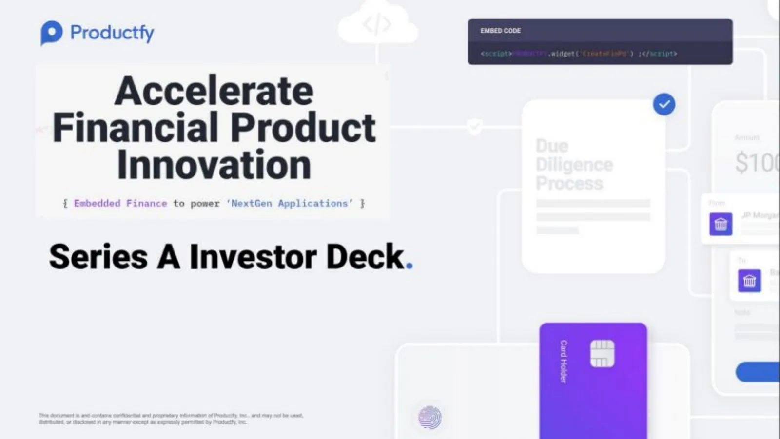 Productfy pitch deck slide